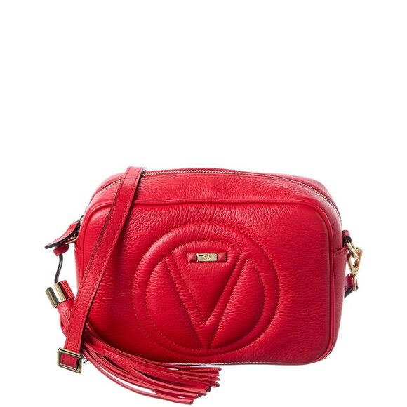 Valentino by Mario Valentino Handbags - Valentino By Mario Valentino Mia Leather Crossbody, Red